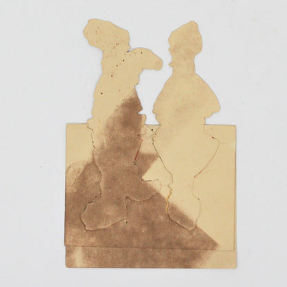 Greeting Card / Valentine Stand-Up, Dutch Couple, Unused, Vintage