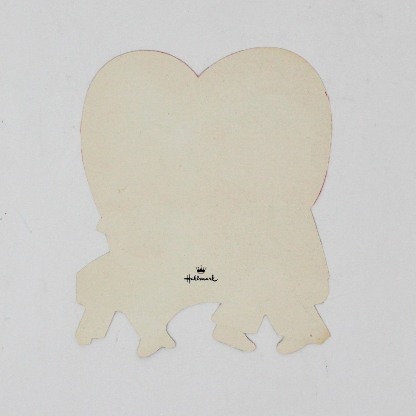 Greeting Card / Valentine Mini, Boy & Girl Sitting, Hallmark, Unused, Vintage