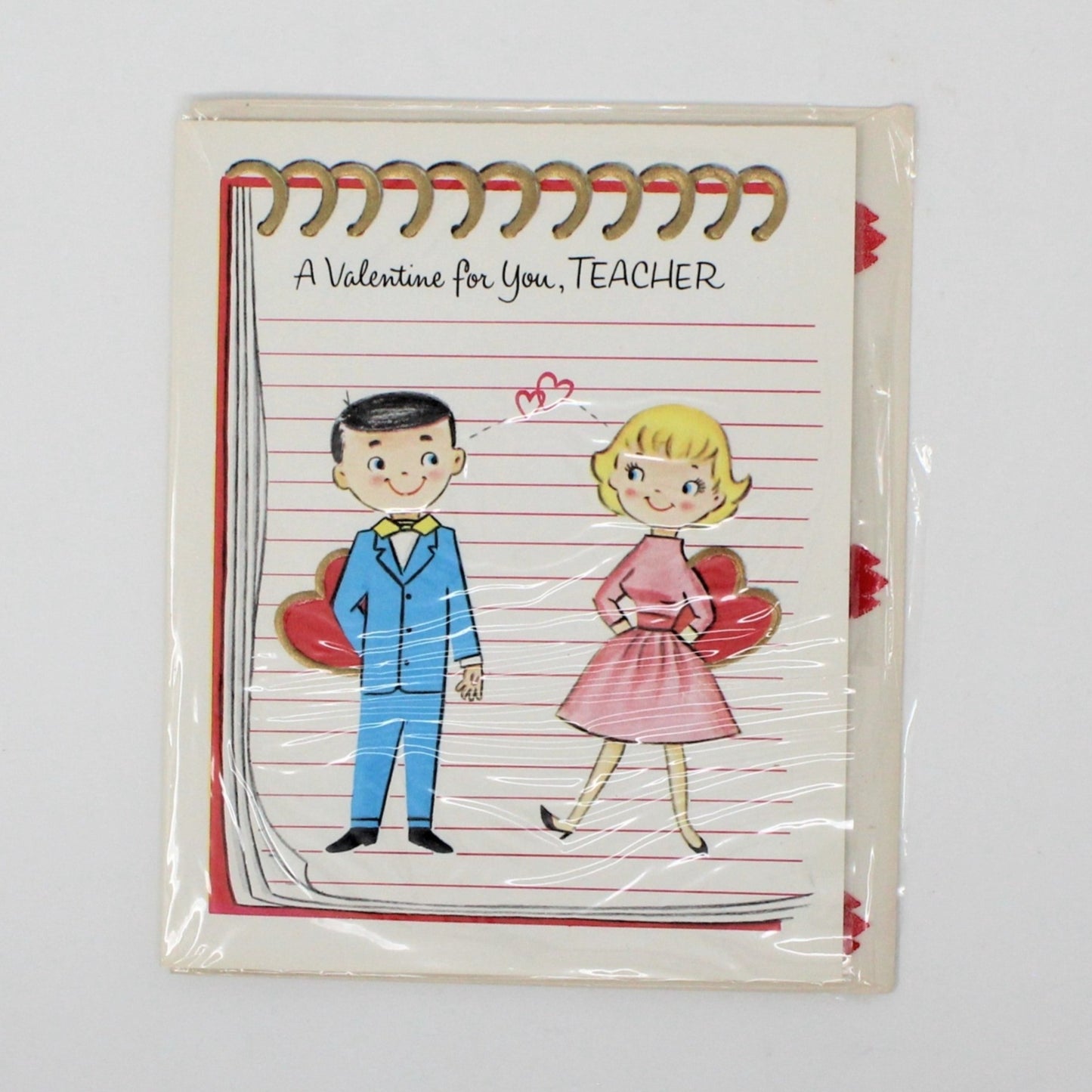 Greeting Card / Valentine's Day Card, For Teacher, Unused, Vintage
