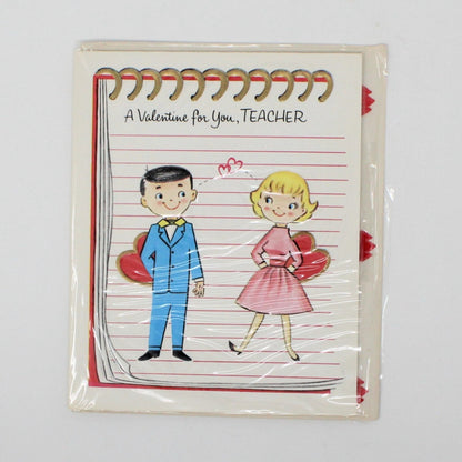Greeting Card / Valentine's Day Card, For Teacher, Unused, Vintage