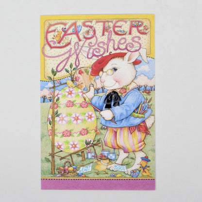 Greeting Card / Easter, Mary Engelbreit, Easter Wishes, Artist Bunny, Unused