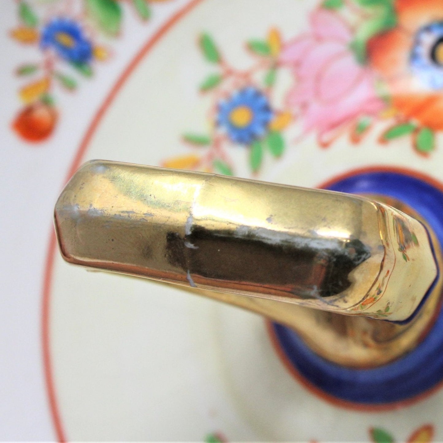 Bon Bon / Candy Dish, Moriyama Mori-Machi, Square with Handle, Antique, Japan