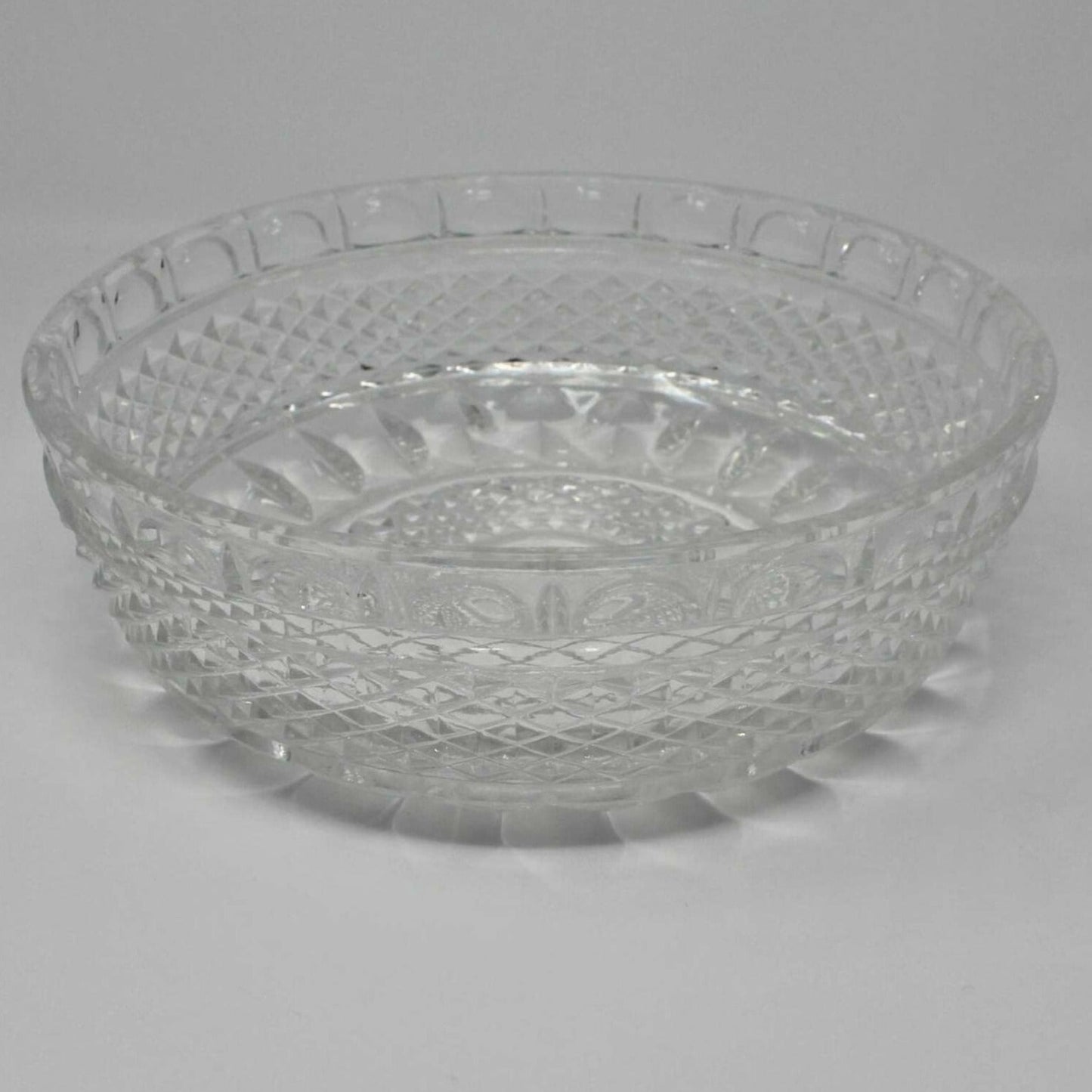 Bowl, Diamond Point, Glass, Vintage