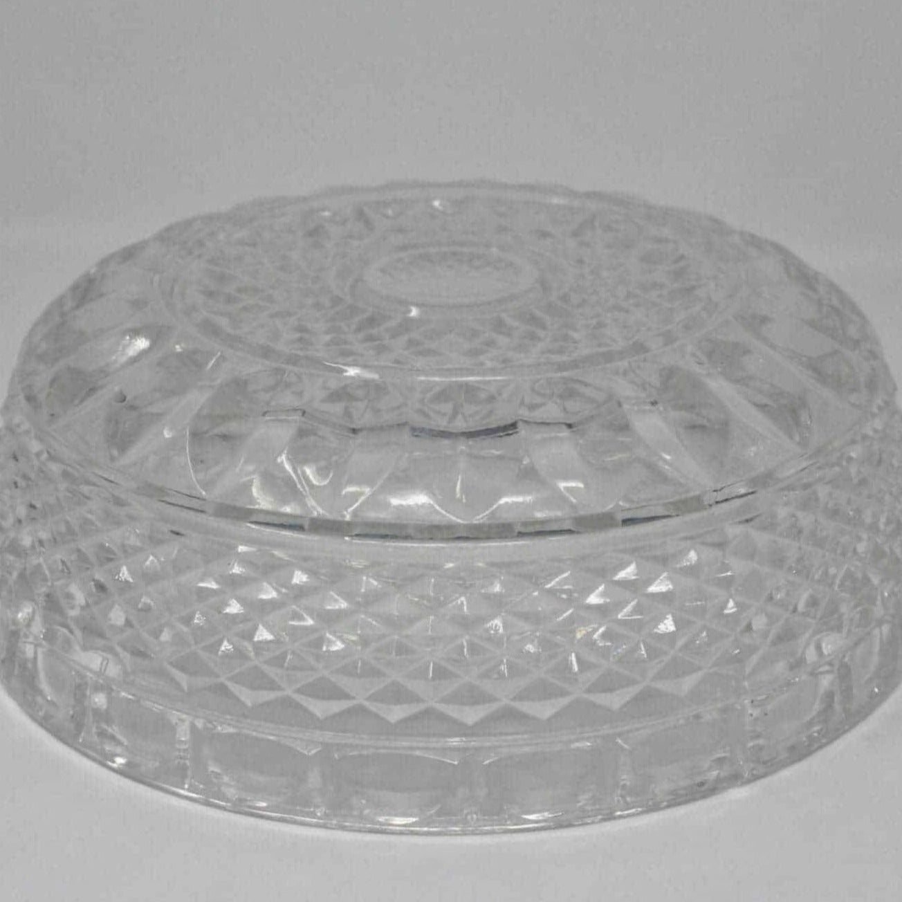 Bowl, Diamond Point, Glass, Vintage