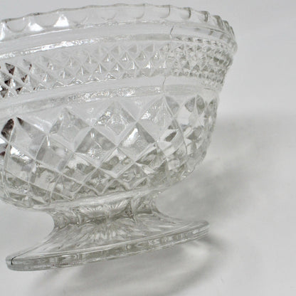 Candy Dish, Pedestal with Lid, Anchor Hocking, Wexford, Vintage