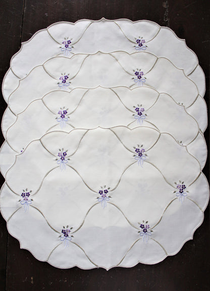 Placemats, Katherine's Collection, Embroidered, Set of 4, Vintage Linens