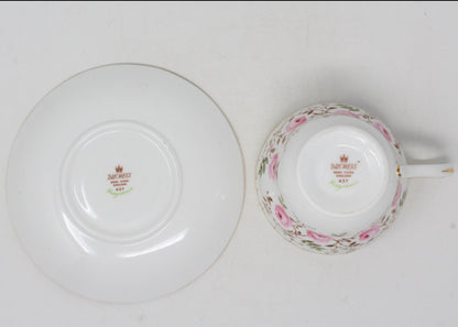 Teacup and Saucer, Duchess China, Fragrance, Bone China, Vintage England