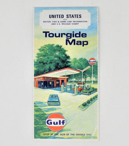 Road Map, Gulf Gas, Rand McNally, United States, Vintage 1969, SOLD