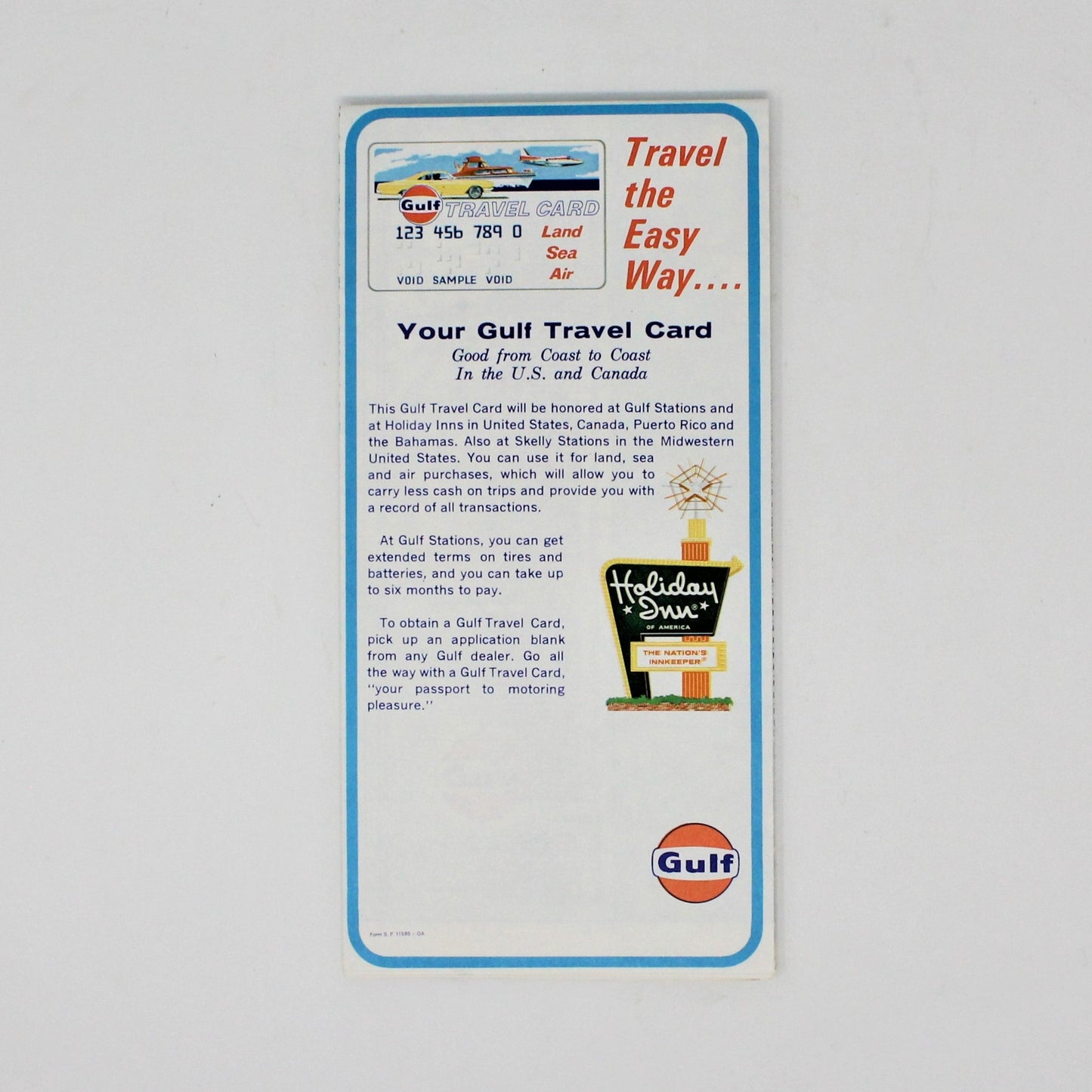 Road Map, Gulf Gas, Rand McNally, United States, Vintage 1969, SOLD