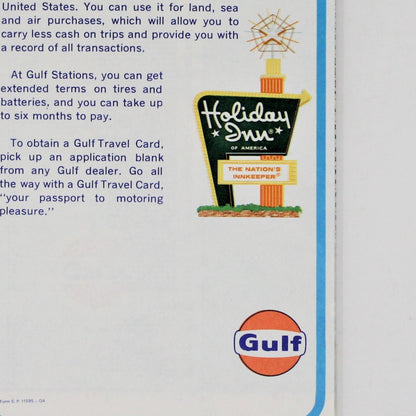 Road Map, Gulf Gas, Rand McNally, United States, Vintage 1969, SOLD