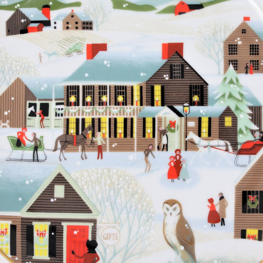 Decorative Plate, Betsey Bates, Christmas The Village Inn, Annual Plate, Vintage 1983