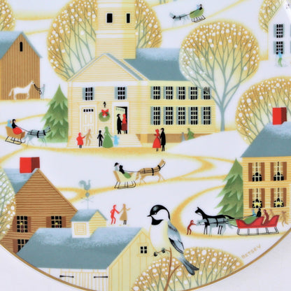 Decorative Plate, Betsey Bates, The Village Church, Annual Plate, Vintage 1984