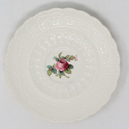 Saucers, Spode Copeland, Billingsley Rose, English Earthenware, Vintage