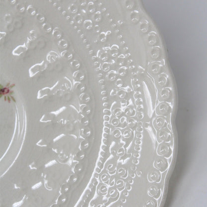 Saucers, Spode Copeland, Billingsley Rose, English Earthenware, Vintage