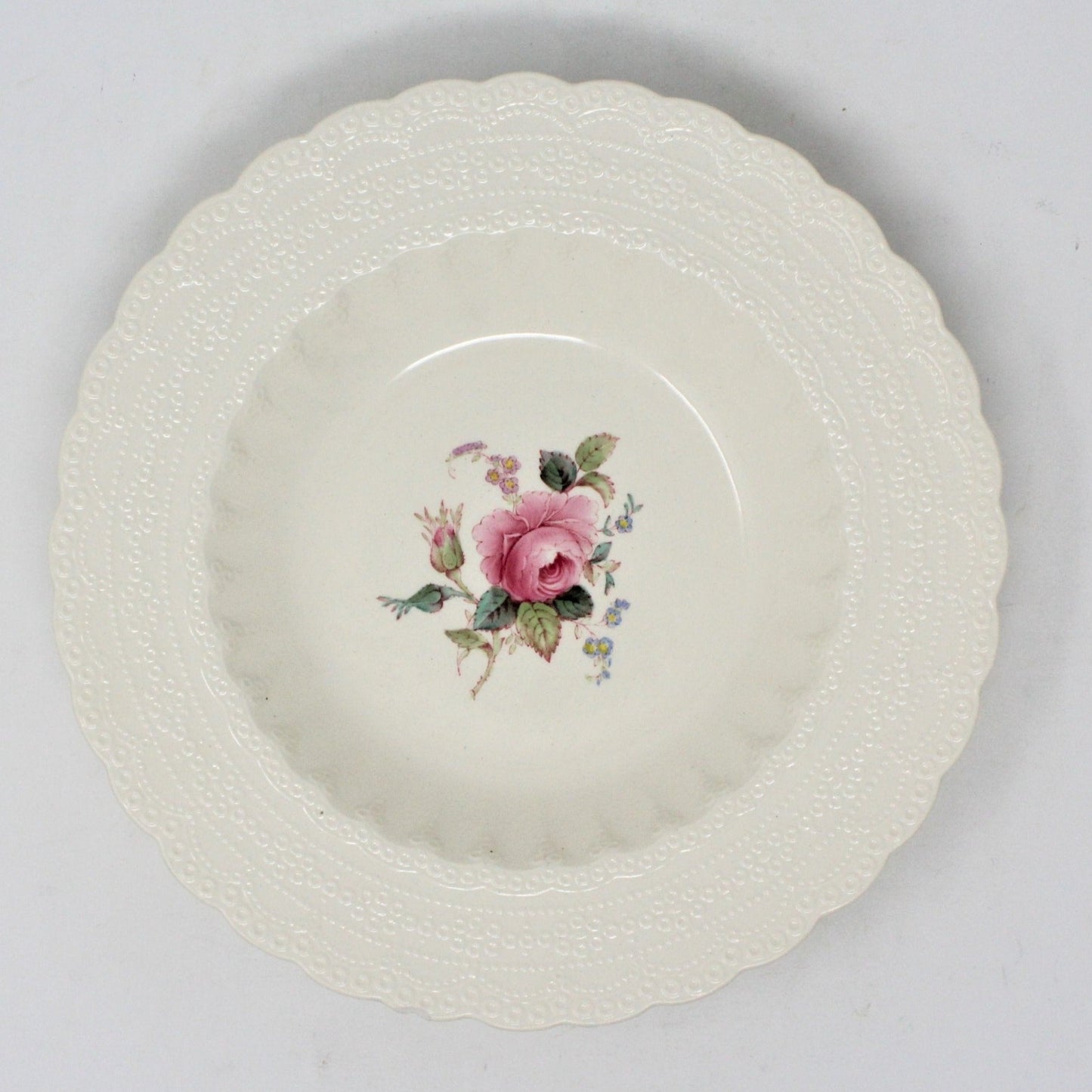 Soup Bowl, Spode Copeland, Billingsley Rose, English Earthenware, Vintage