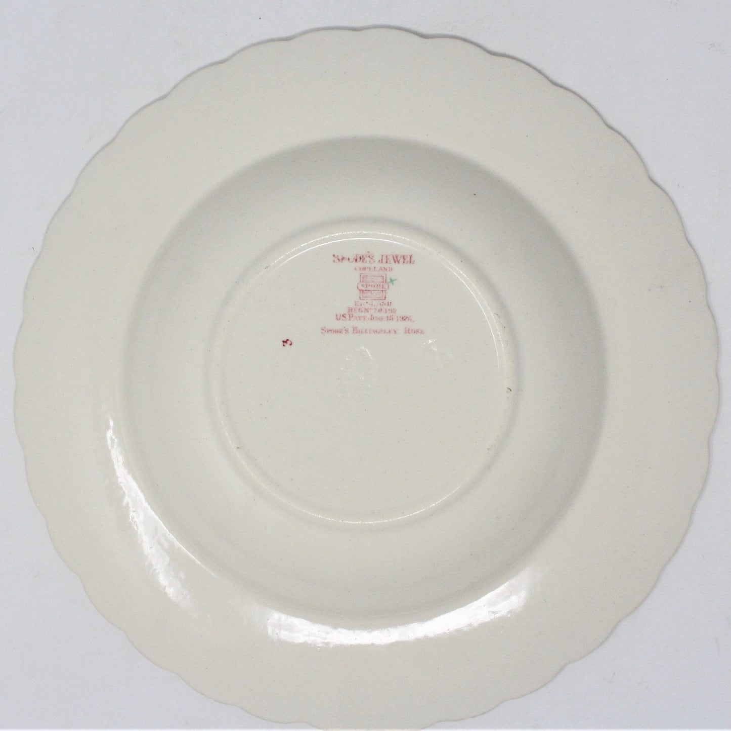 Soup Bowl, Spode Copeland, Billingsley Rose, English Earthenware, Vintage