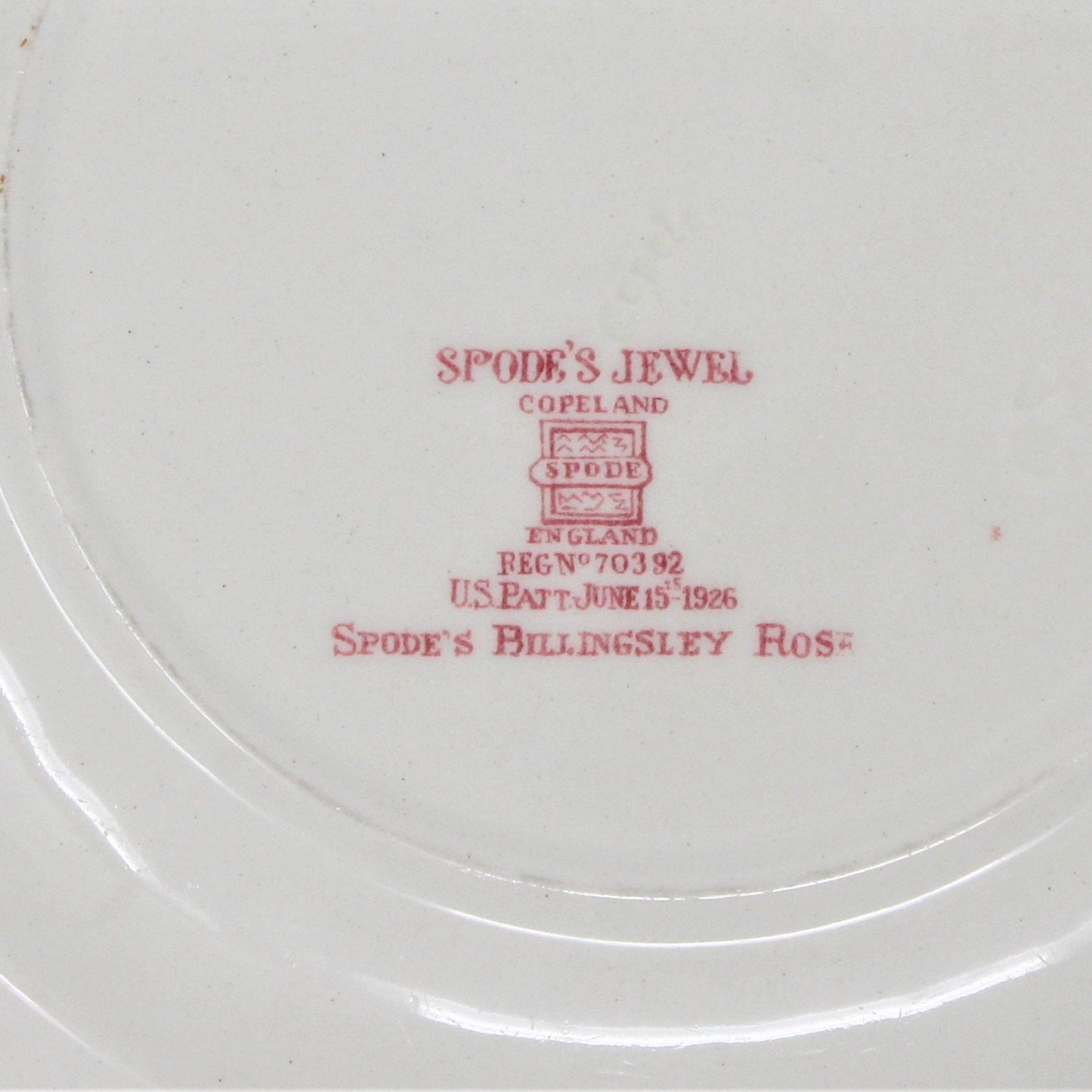Dessert / Salad Plates, Spode Copeland, Billingsley Rose, Earthenware, English Vintage