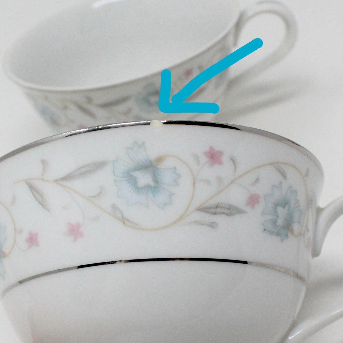 Teacup, Fine China of Japan, English Garden, Vintage - CUP ONLY