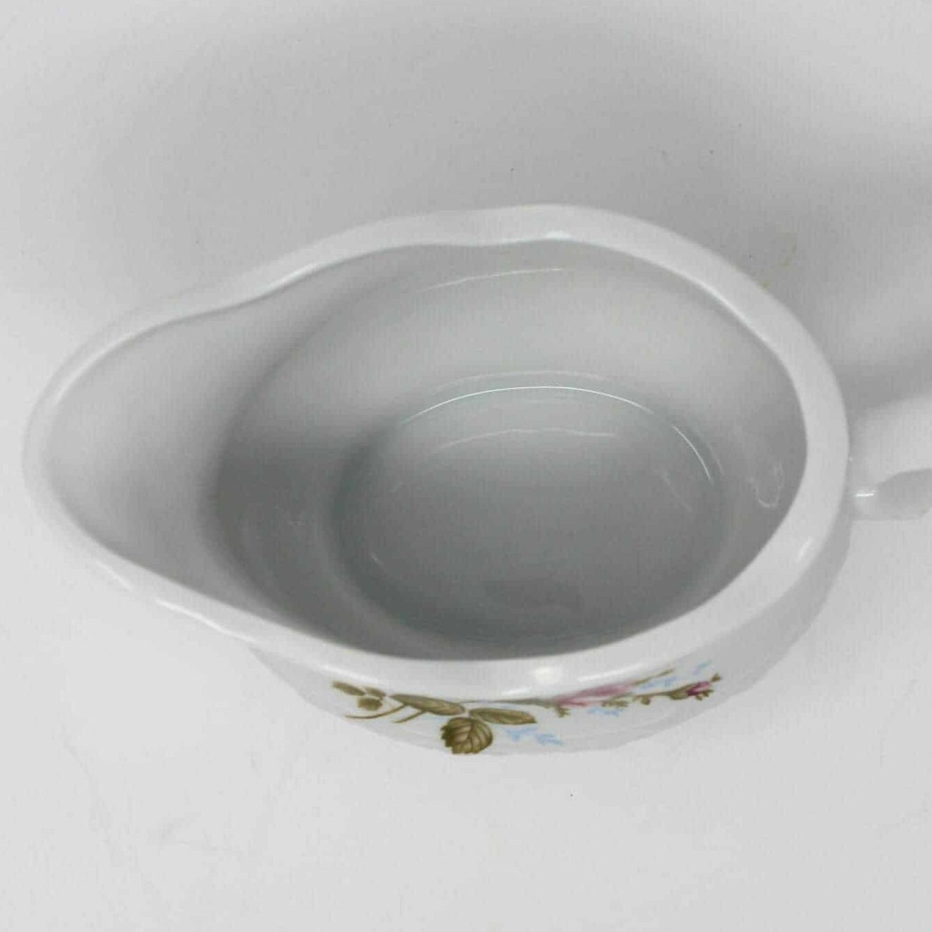 Gravy Boat / Saucière, Wtoctawek, Moss Rose, Poland, Vintage