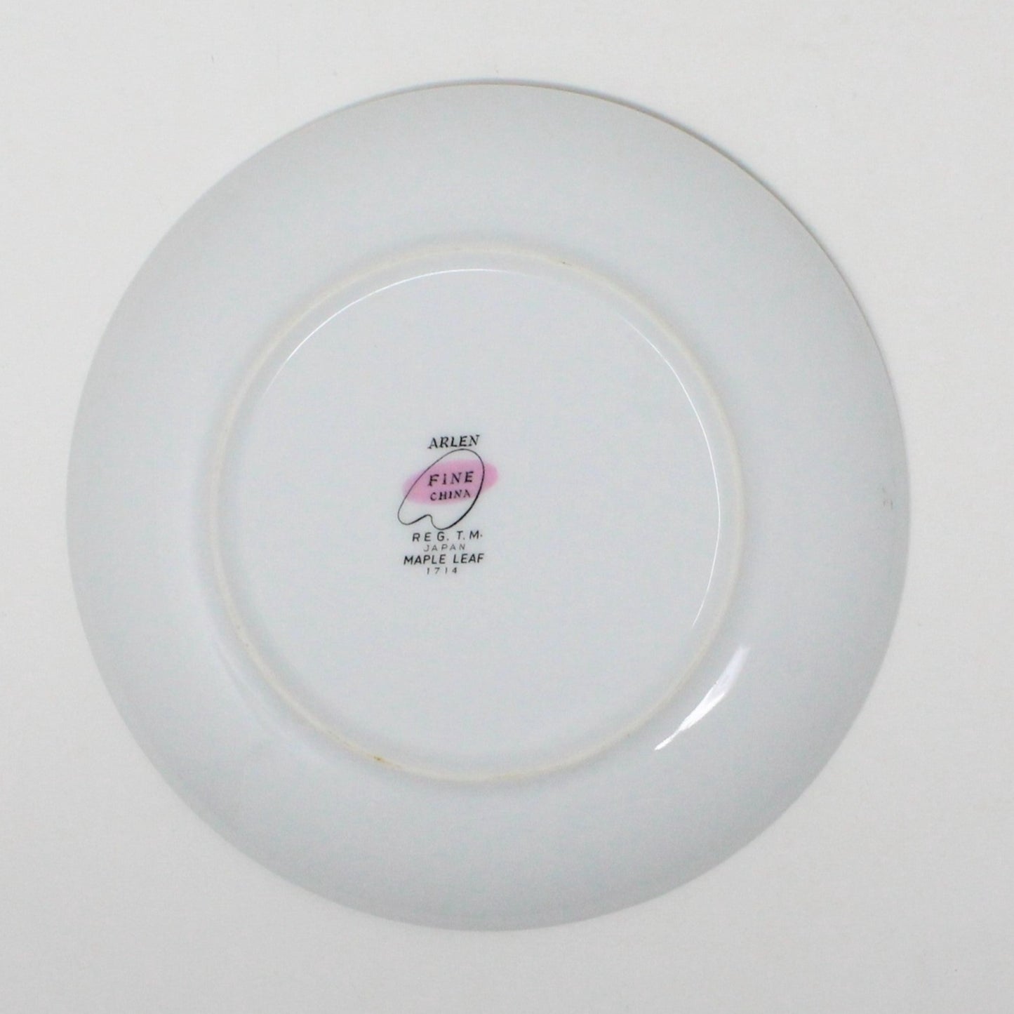 Bread & Butter Plates, Arlen Fine China, Maple Leaf, Set of 5, Vintage Japan