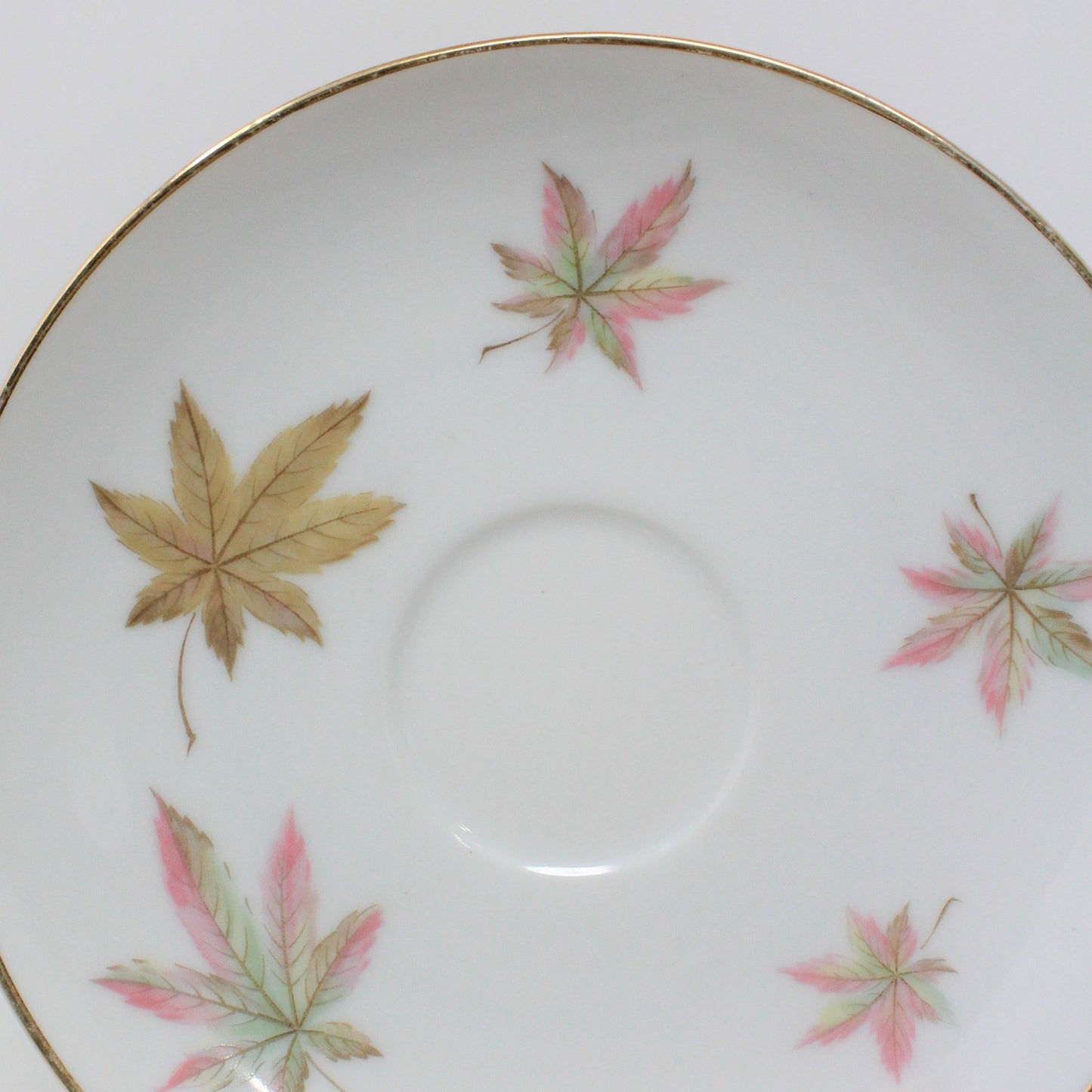 Teacup and Saucer, Royal Ming, Leaves Pattern, Vintage