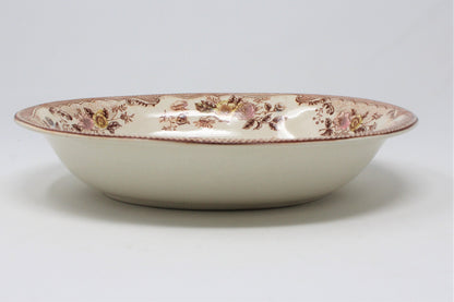 Serving Bowl, Brown & Richie, Oriental Gardens, Brown Transferware, Vintage