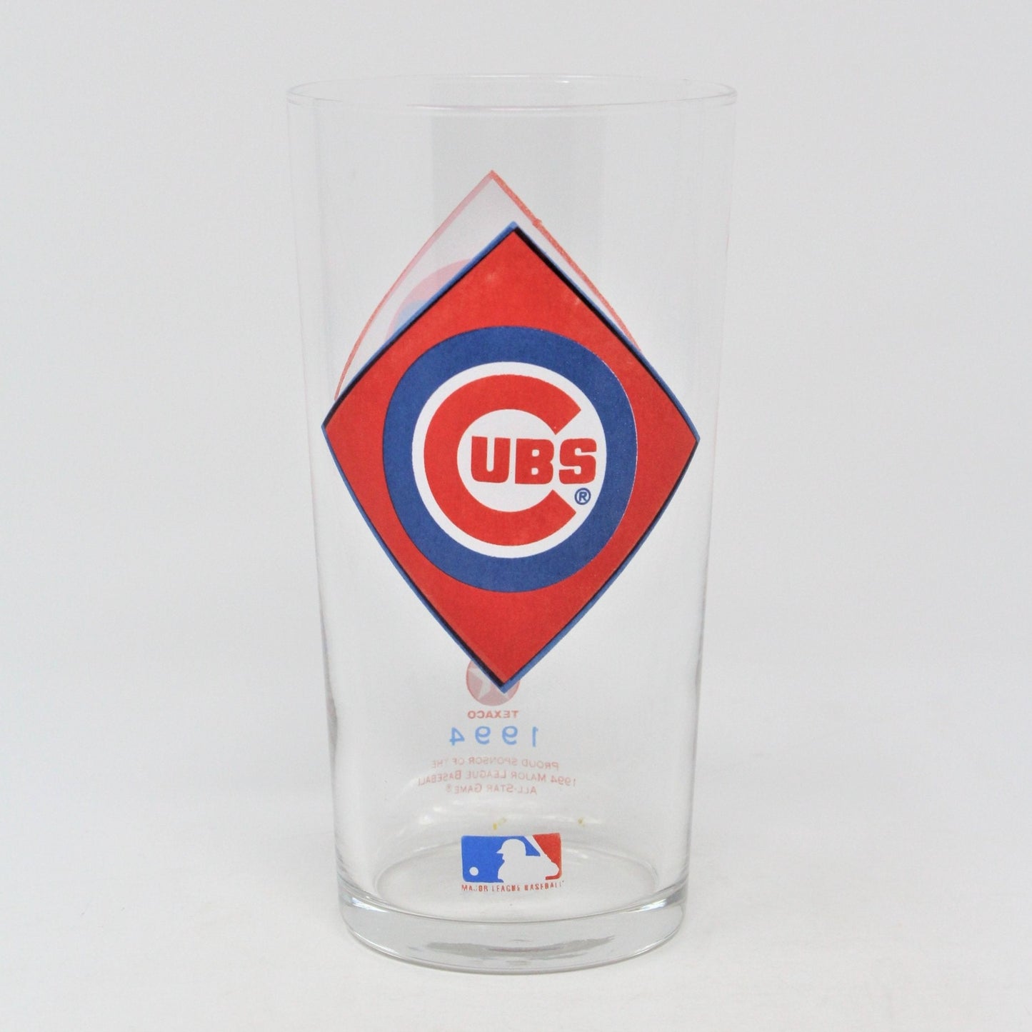 Beer Glass, Chicago Cubs Logo, Texaco MLB All Star Collectible 1994, SOLD