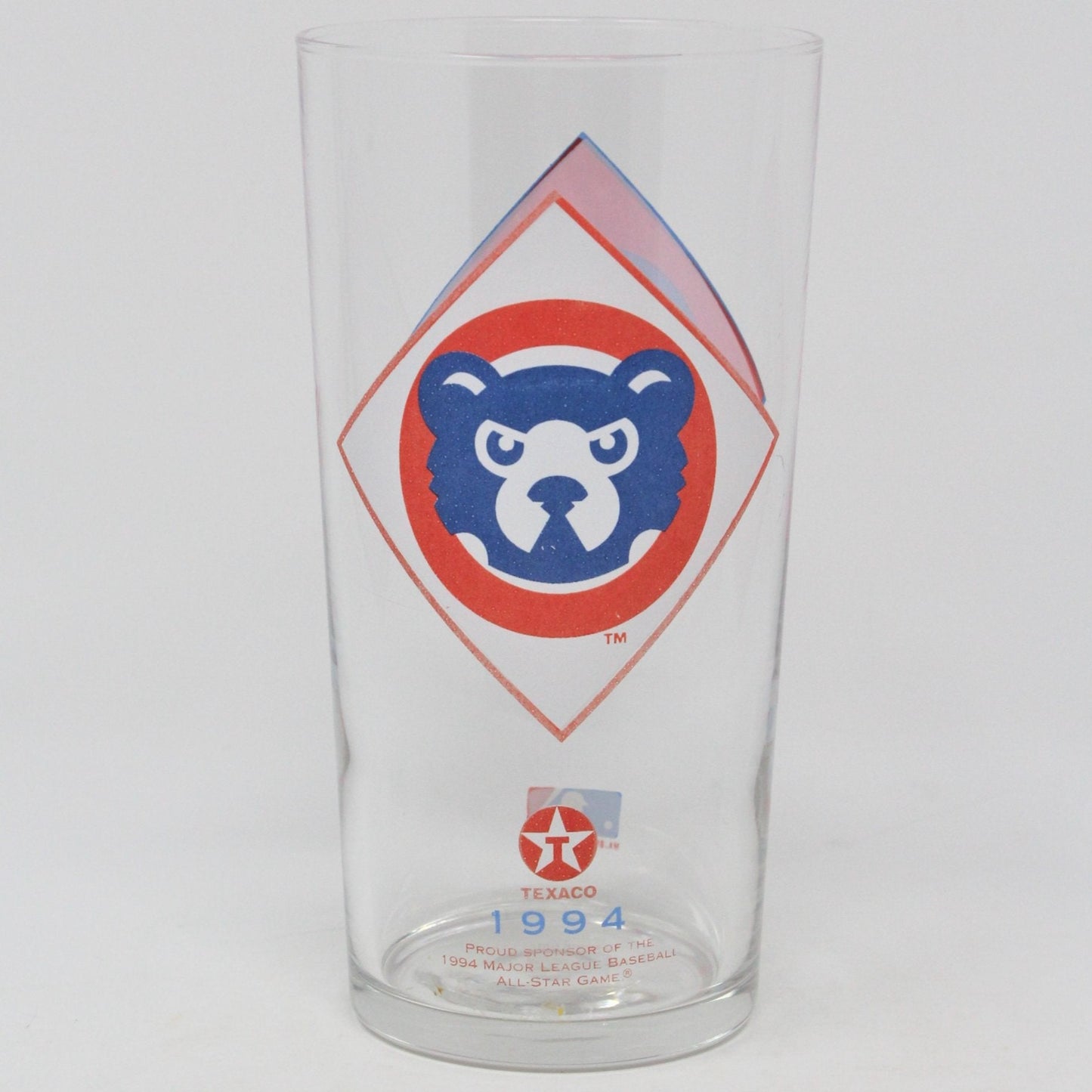 Beer Glass, Chicago Cubs Logo, Texaco MLB All Star Collectible 1994, SOLD