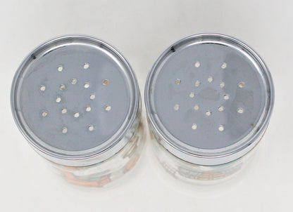 Salt and Pepper Shakers, American Greetings, Holly Hobbie, Glass, Vintage