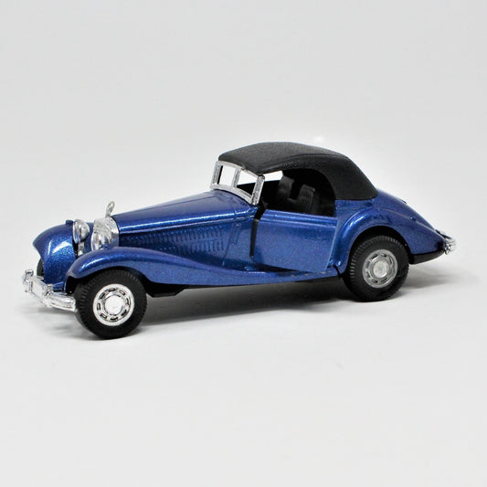 Car, Die Cast Toy, Yatming, Mercedes Cabriolet 540K Blue, Vintage