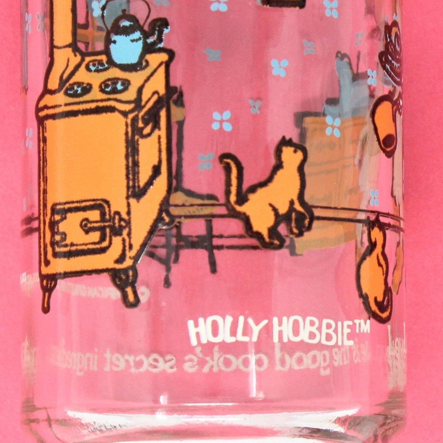 Salt and Pepper Shakers, American Greetings, Holly Hobbie, Glass, Vintage