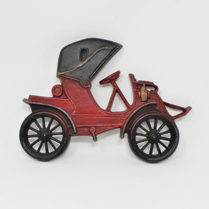 Art, Midwest, Antique Cars, Cast Metal Plaques Wall Decor, Set of 3, Vintage