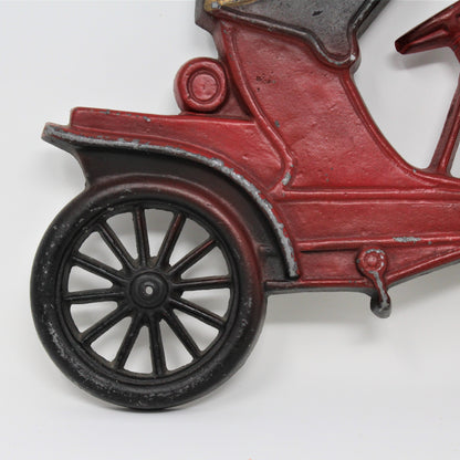 Art, Midwest, Antique Cars, Cast Metal Plaques Wall Decor, Set of 3, Vintage