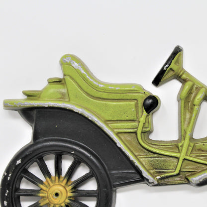 Art, Midwest, Antique Cars, Cast Metal Plaques Wall Decor, Set of 3, Vintage