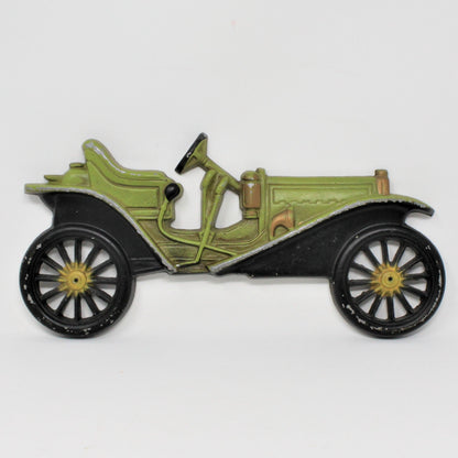 Art, Midwest, Antique Cars, Cast Metal Plaques Wall Decor, Set of 3, Vintage