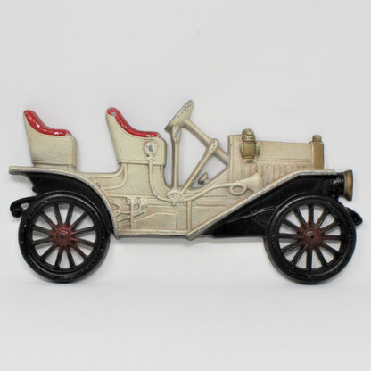 Art, Midwest, Antique Cars, Cast Metal Plaques Wall Decor, Set of 3, Vintage