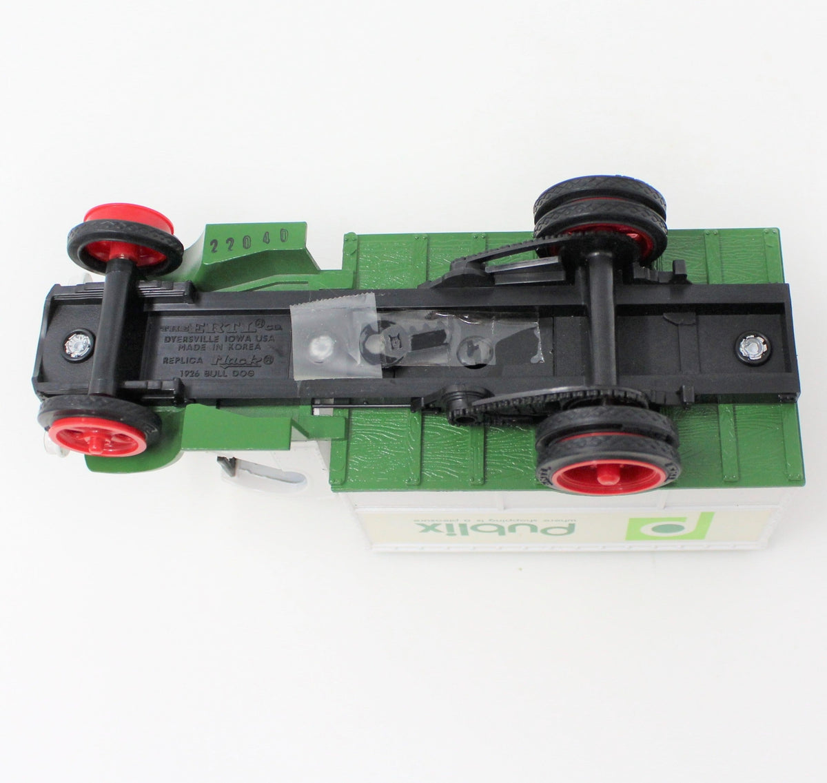 Coin Bank: ERTL Publix 1926 Mac Bull Dog Truck #22040, with Key, Korea, Vintage 1989 - SOLD