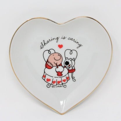 Ziggy heart shaped dish, vintage 1980