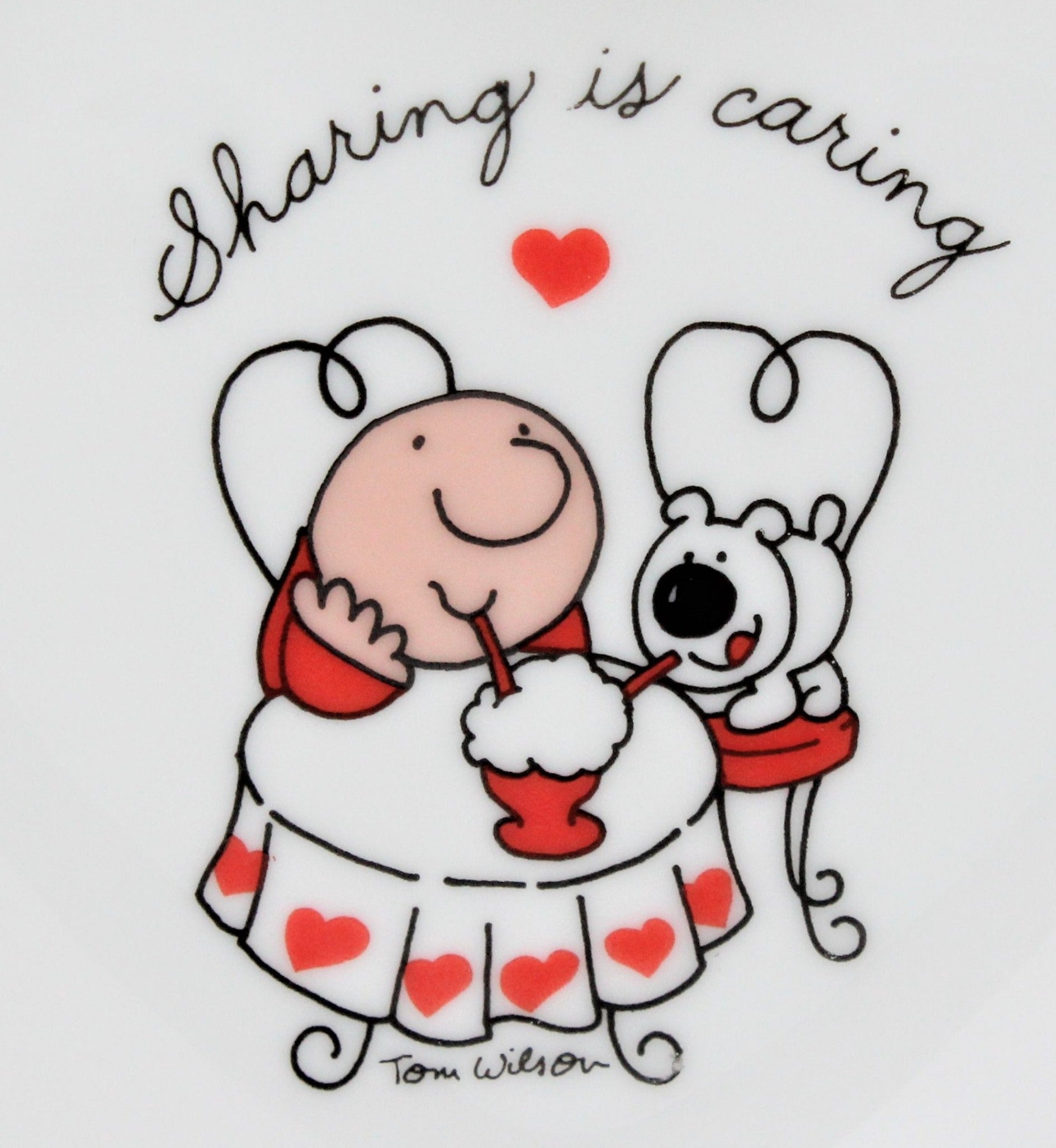 Ziggy Sharing is Caring Valentine heart dish
