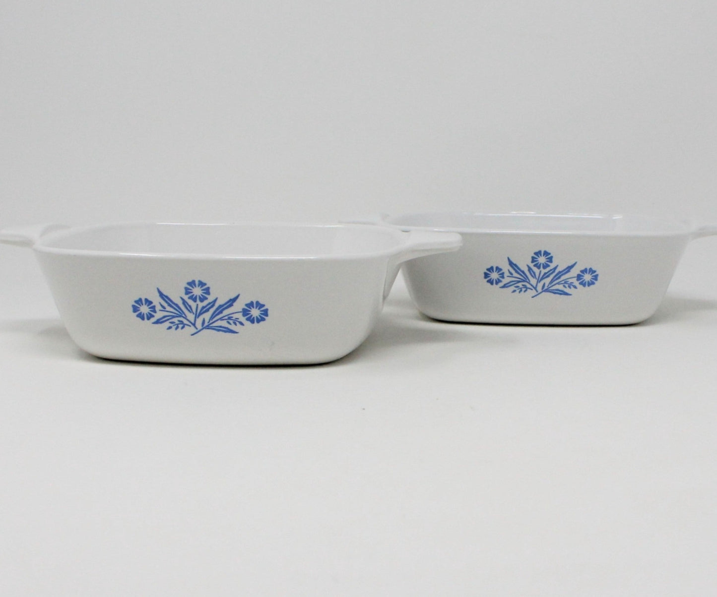 Casserole, Corning, Cornflower Blue Petite Pan, P-41-B, Set of 2, Vintage
