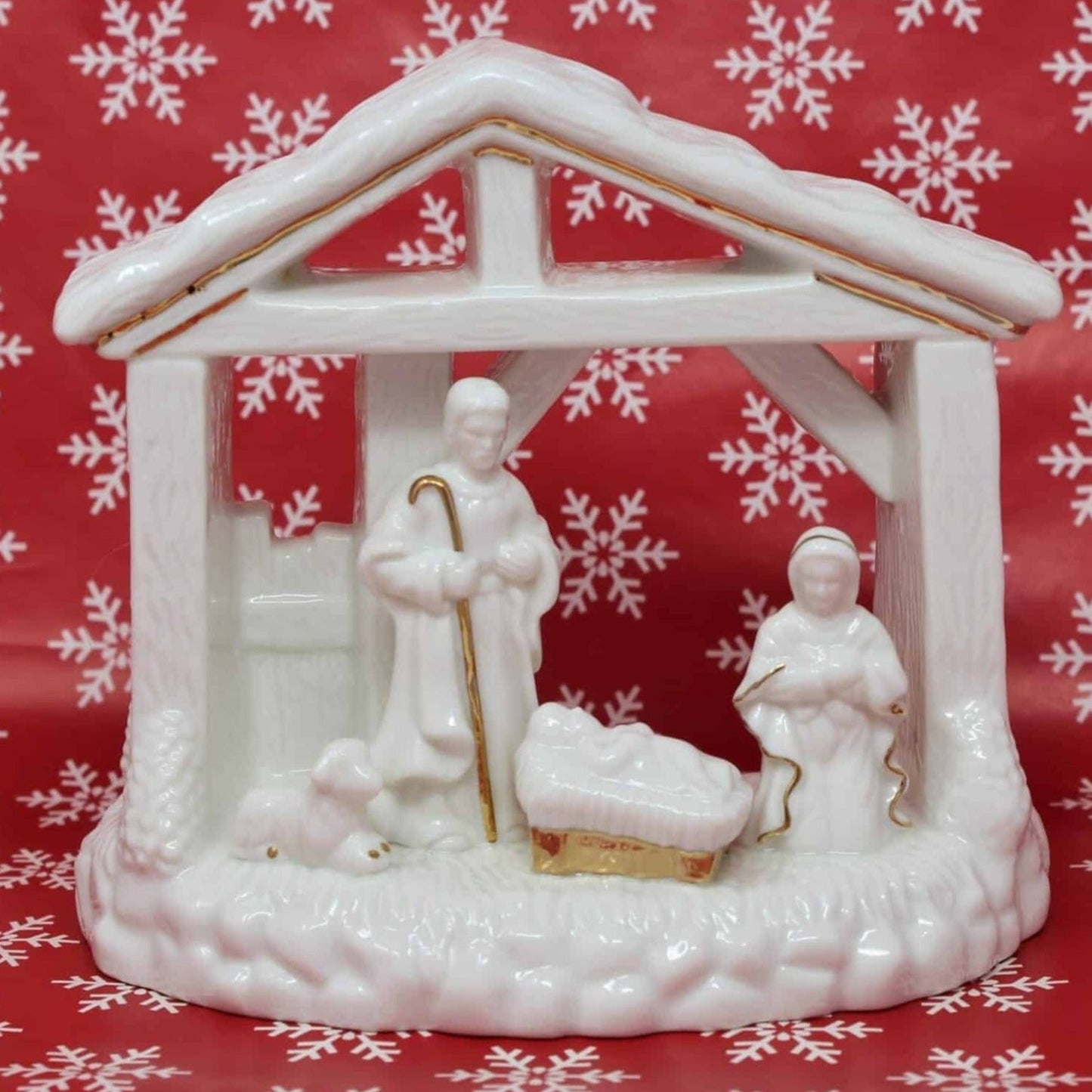 Candle Holder, Mikasa, Holiday Elegance Nativity Creche, Porcelain, 2001