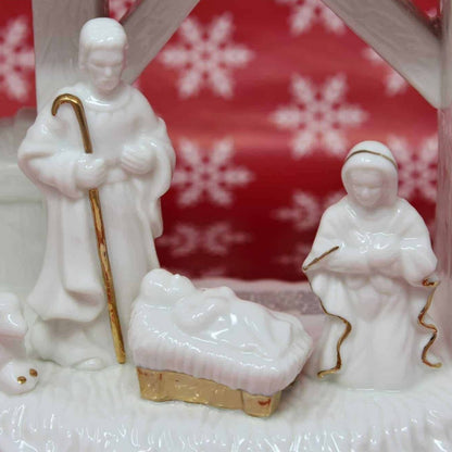 Candle Holder, Mikasa, Holiday Elegance Nativity Creche, Porcelain, 2001