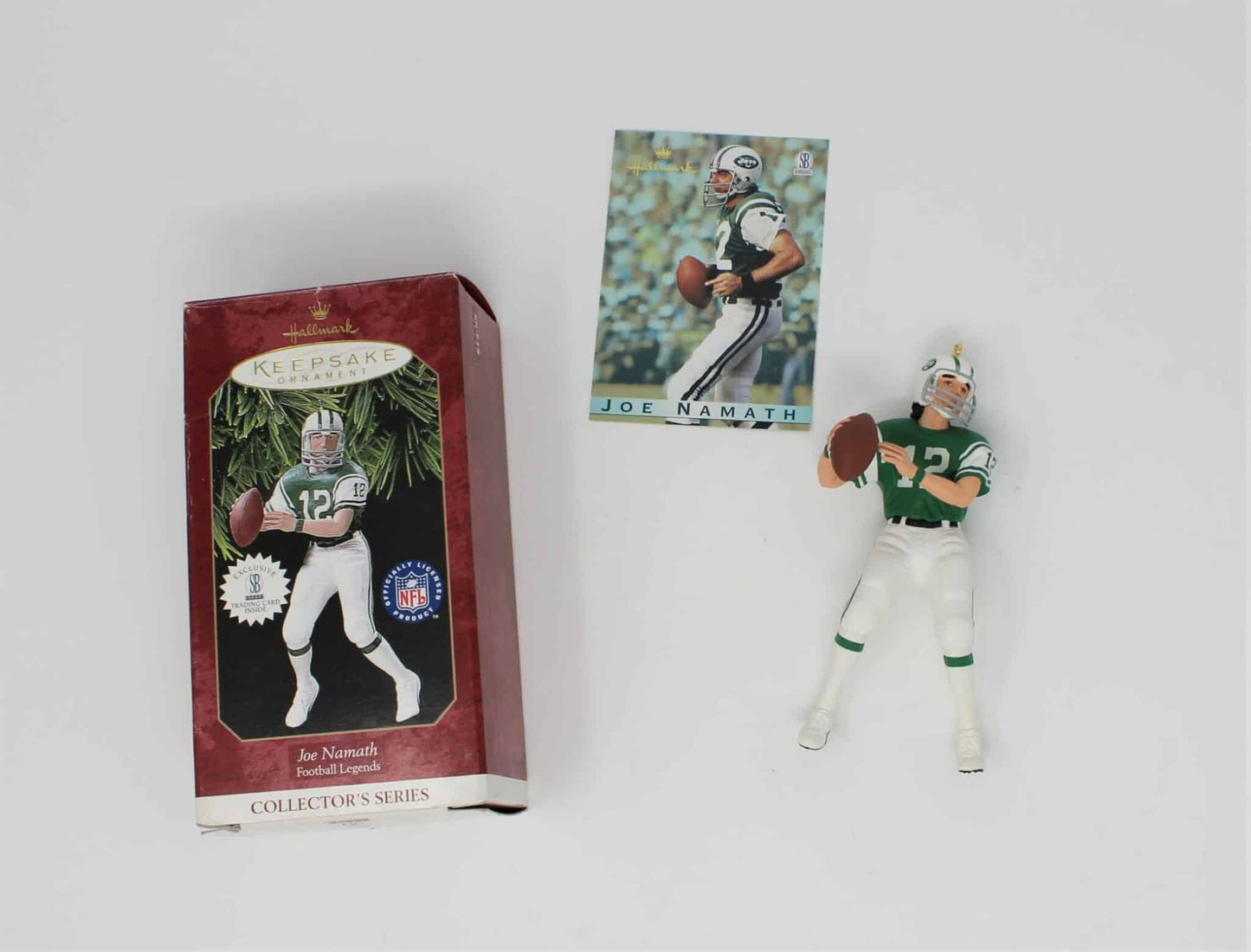 Ornament, Hallmark, Football Legends, Joe Namath #3, 1997