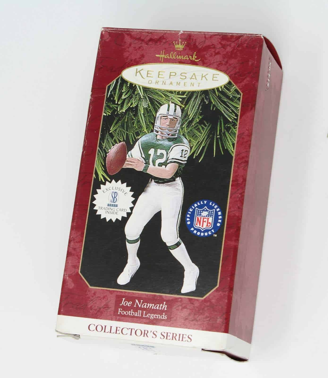 Ornament, Hallmark, Football Legends, Joe Namath #3, 1997