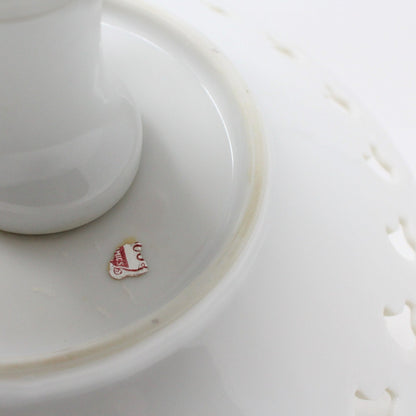 Comport / Pedestal Dish, Ucagco, Reticulated, Japan, Vintage