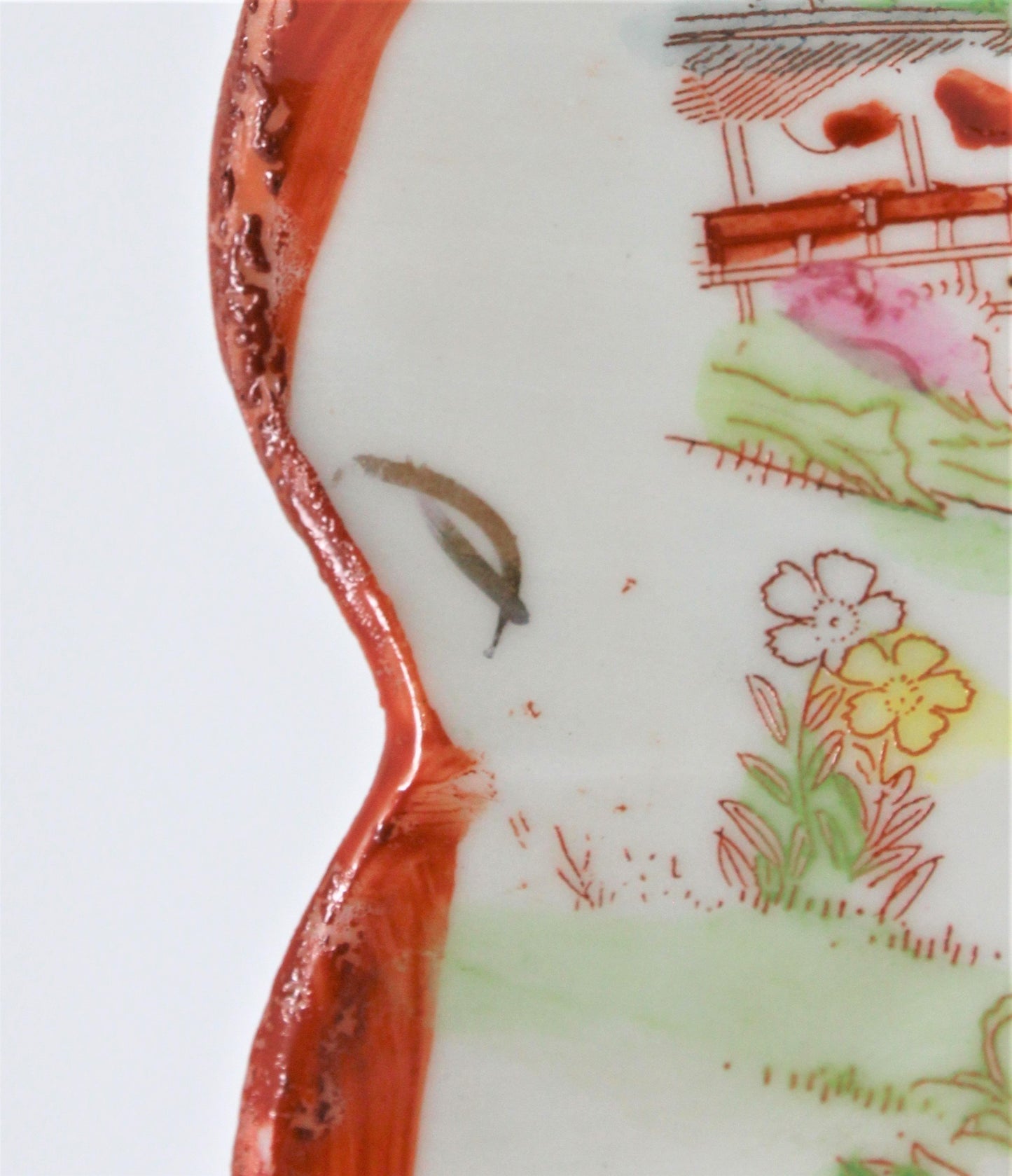 Bowl, Hand Painted, Geisha Girl Moriage, 3-Footed, Vintage