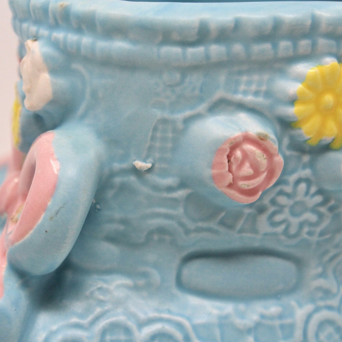 Planter / Baby Nursery, Nancy Pew, Booties, Vintage Japan