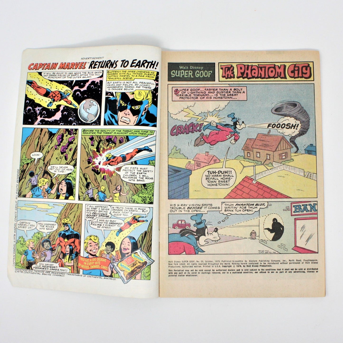 Comic Book, Gold Key, Walt Disney Comics, Super Goof #55, Vintage 1979