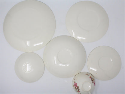 Dinnerware, Edwin M Knowles, Blossom Time, Service for 4, 24 Pcs, Vintage