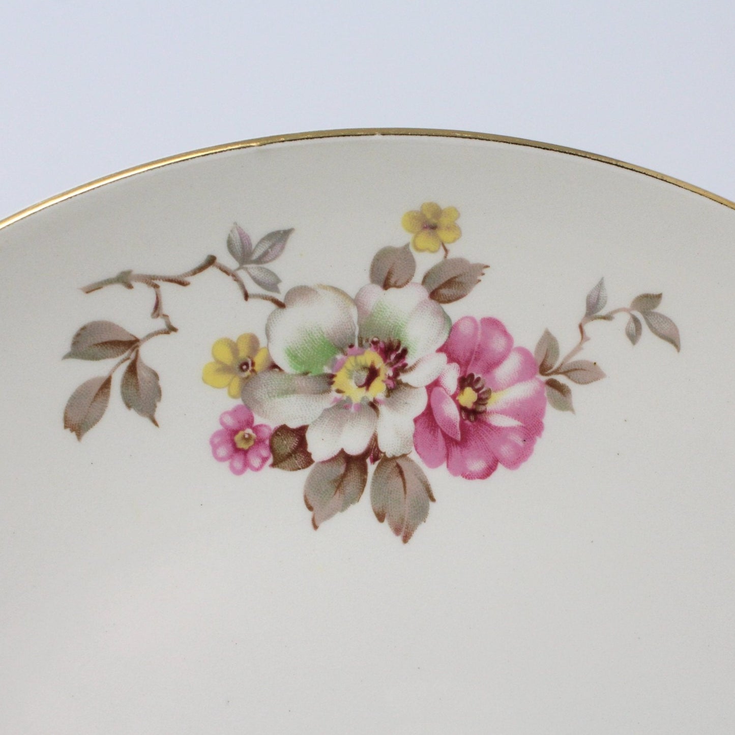 Serving Bowl, Edwin M. Knowles, Blossom Time, Vintage